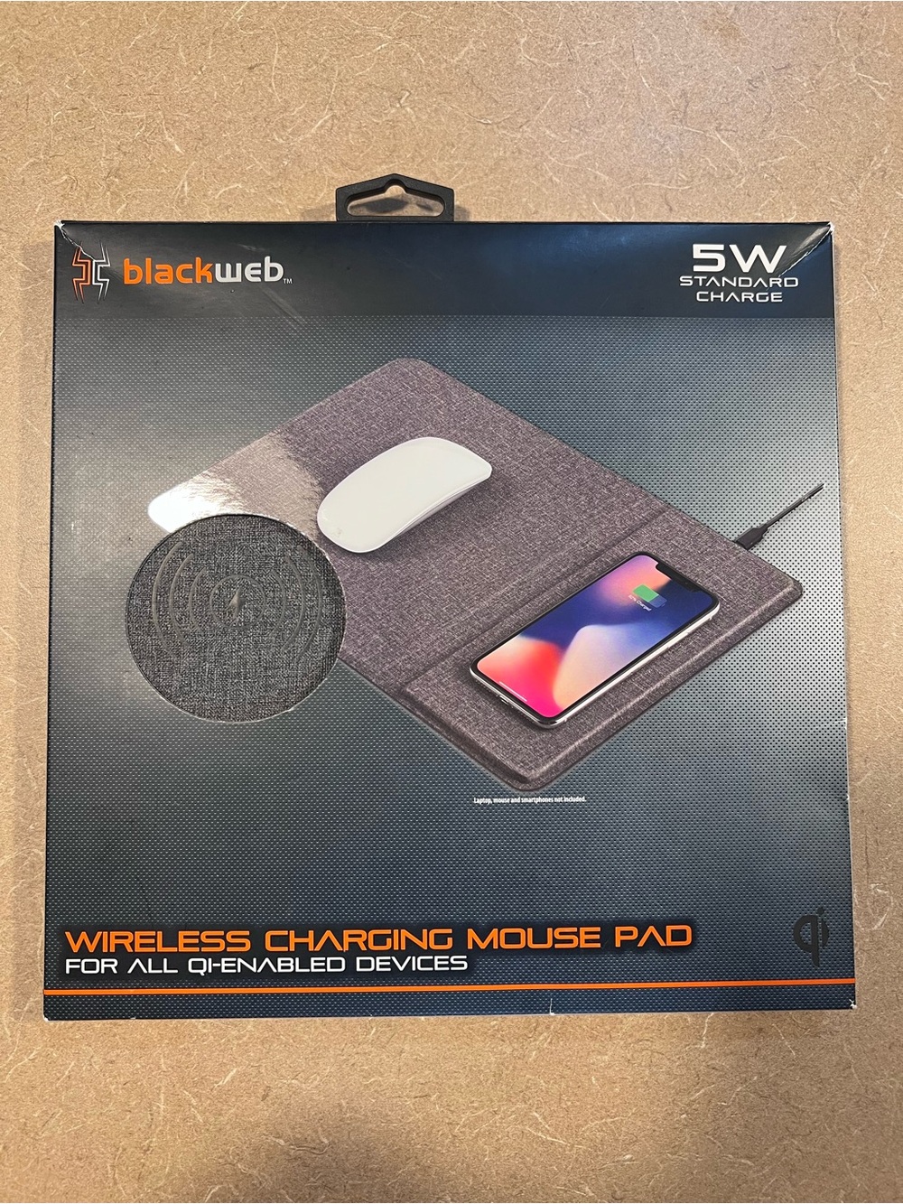 Wireless Charging Mousepad - Blackweb